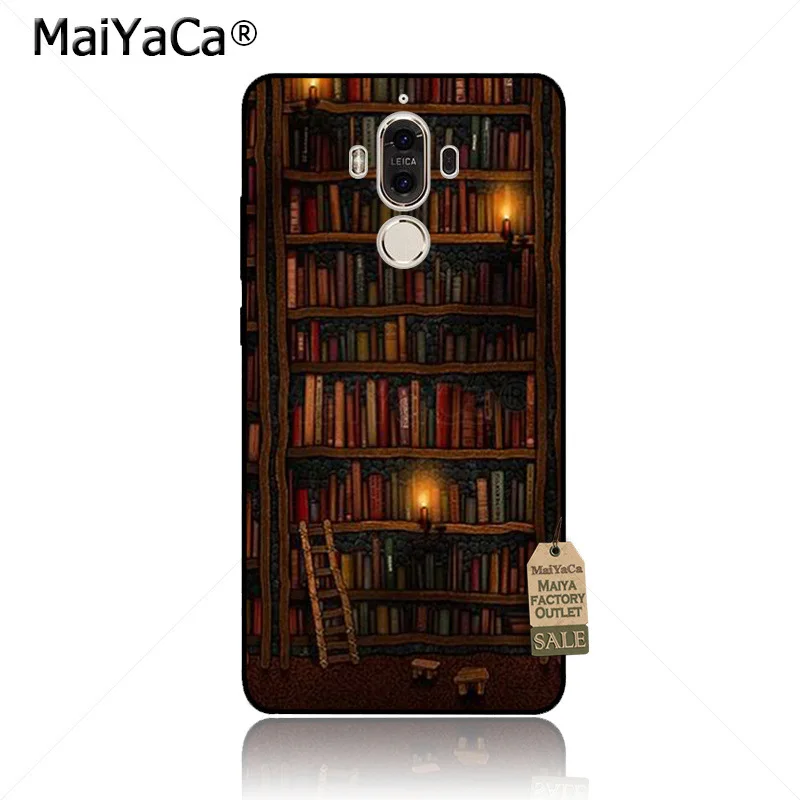 MaiYaCa книжная полка библиотека Новинка Fundas чехол для телефона Huawei p20 pro p9 p10 plus mate9 10
