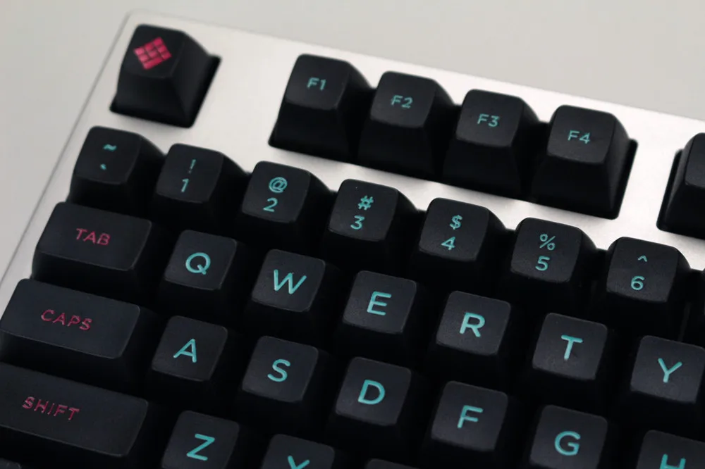 Крутой джаз Майями выгравированные красящие шрифты SA PBT keycap для Cherry mx mechanical keyboard
