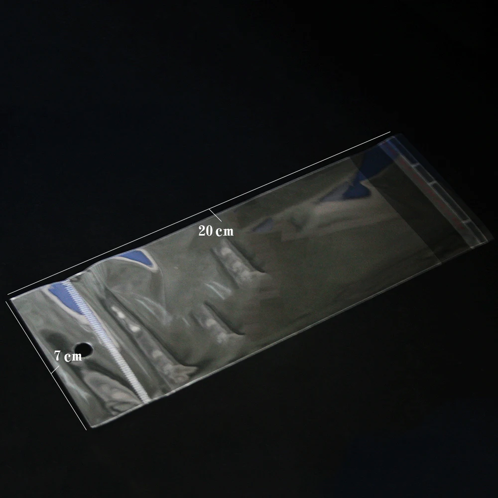 100pcs Jewelry Vacuum High Quality Reclosable Plastic Poly Clear OPP Bags 20x7cm (PDC01-06CL) | Украшения и аксессуары