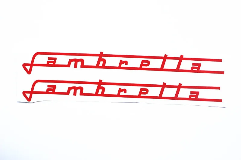 Мотоцикл Lambretta хромированный латунный стикер Танк Pad мультфильм автомобильные