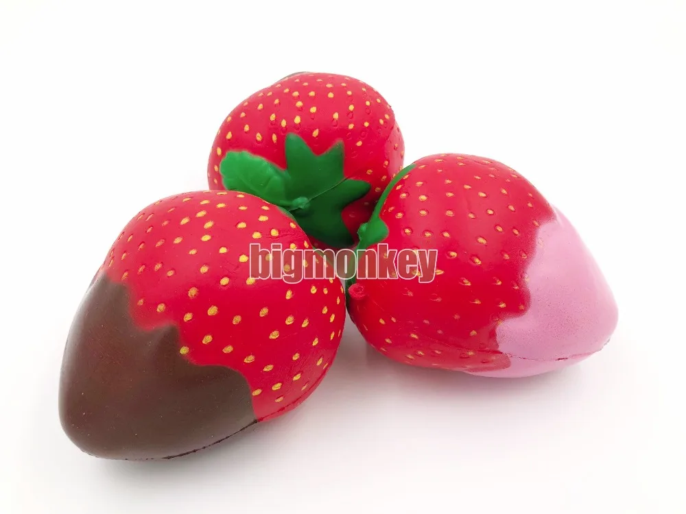 Новый 11 см 1 шт. Jumbo шоколадный Джем клубника Squeeze Мягкие Kawaii Милые ремни медленно