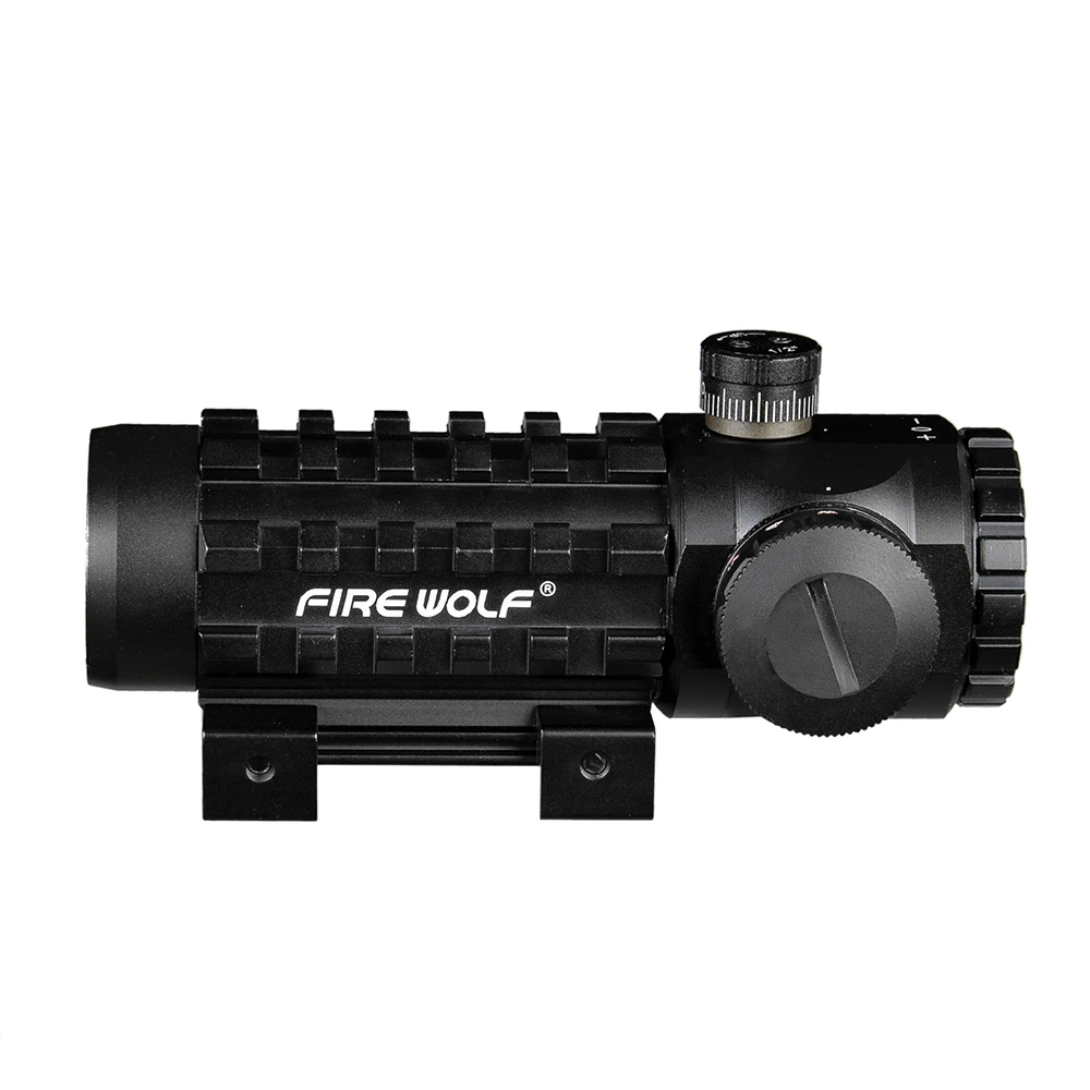 Тактический Оптический прицел Fire Wolf 3X28 с зеленой и красной точкой подходит для
