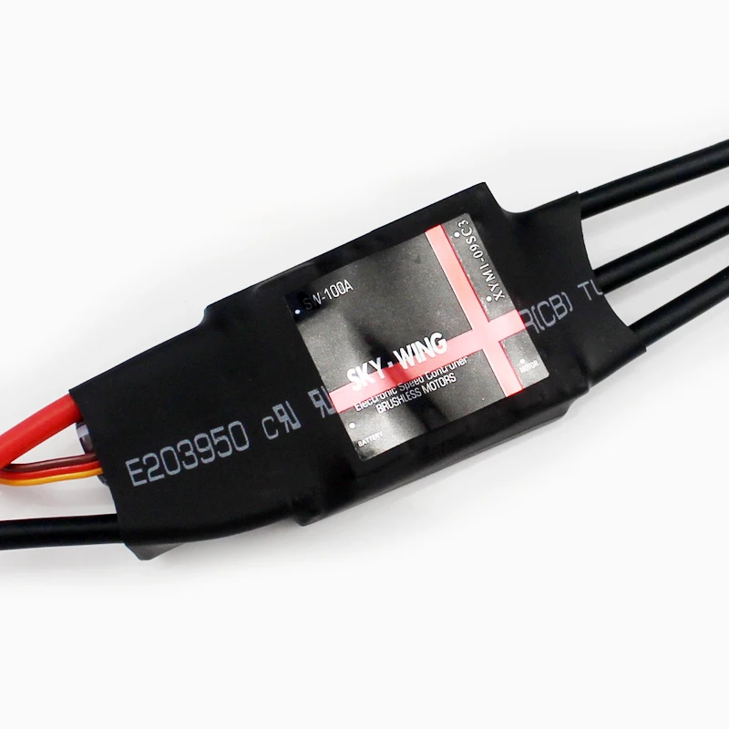 Контроллер скорости Skywing 100A ESC 5A/5V BEC для радиоуправляемого вертолета|speed controller|esc