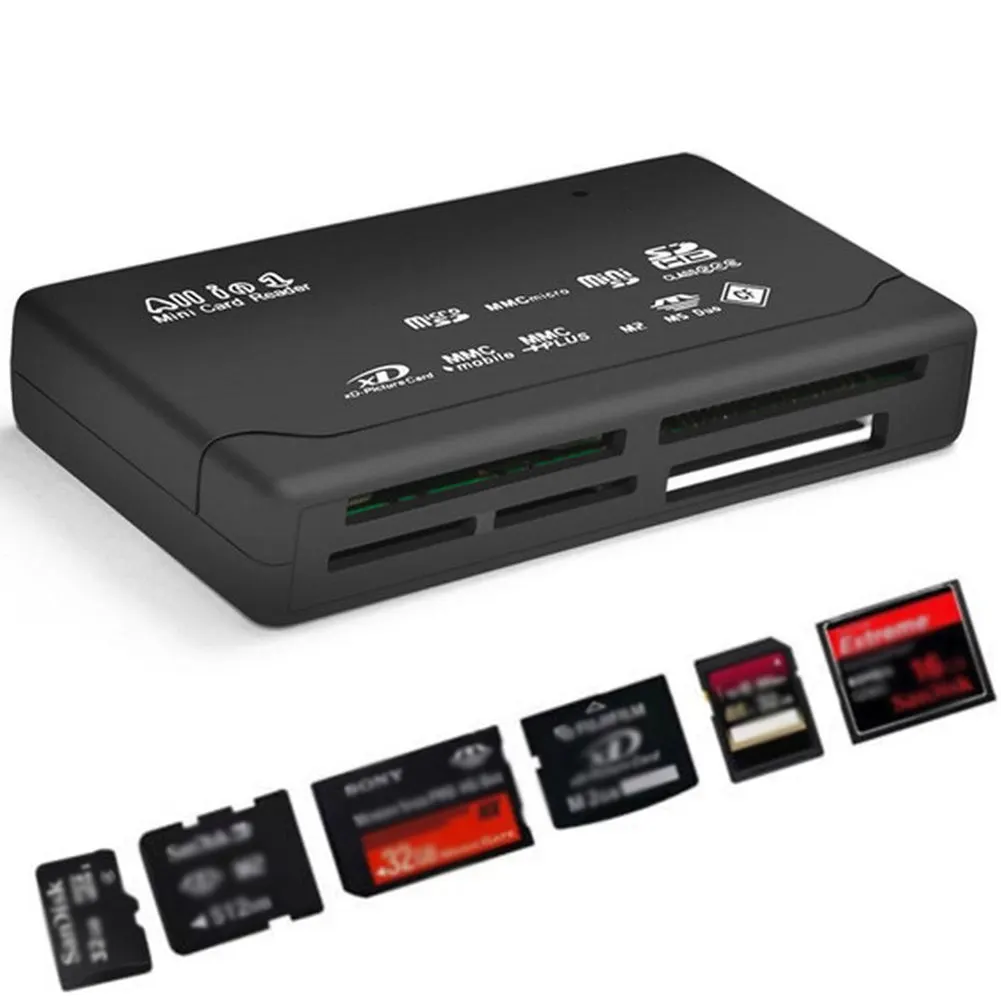 Все-в-одном USB2.0 считыватель паролей портативный универсальный многофункциональный флэш-памяти Plug And Play Мини Высокоскоростной считыватель карт