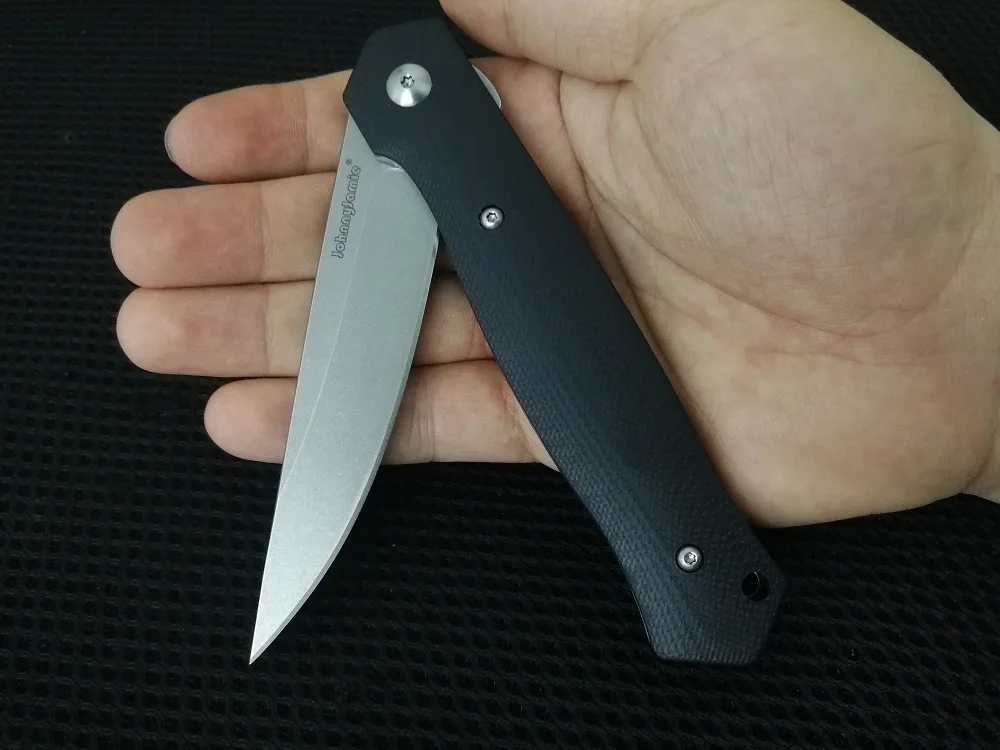 Black Jonnyjamie KWAIKEN III C11GP 3," 116 г G10 Ручка D2 лезвие Тактический шарикоподшипник Флиппер складные ножи для кемпинга - Цвет: Black