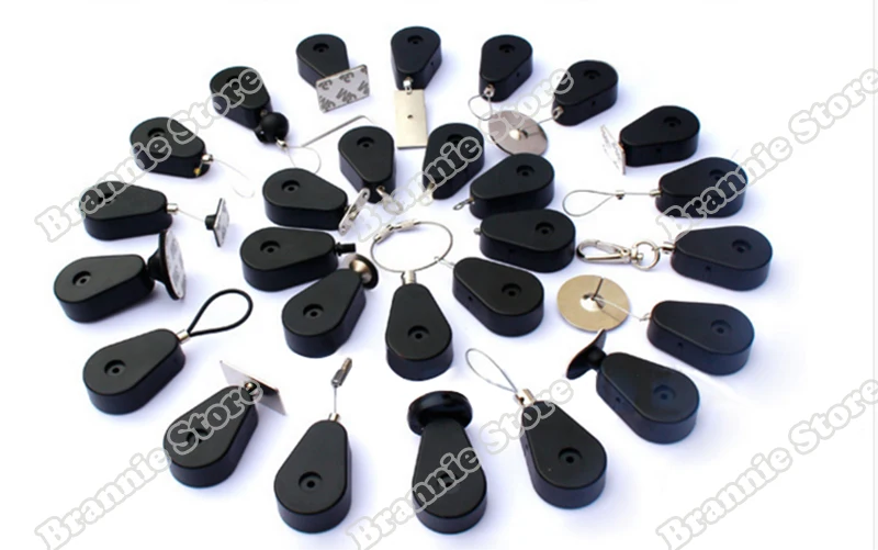 100 шт./лот выдвижной демонстрационный стальной трос тяговый ящик для ценных и