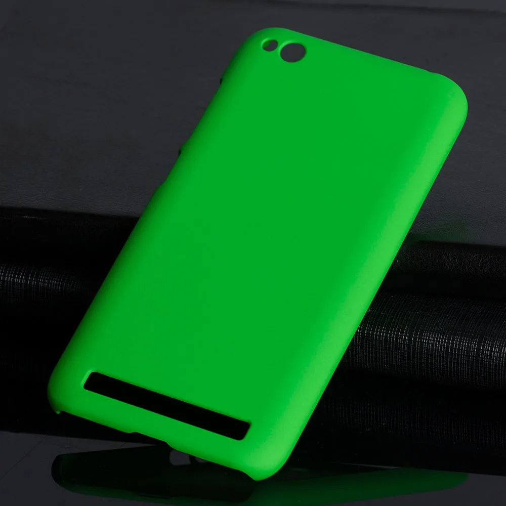 Матовая Пластик Coque 5.0For Xiaomi Redmi 5A чехол для Xiaomi Redmi 5A Redmi5A телефона чехол-лента на заднюю панель - Цвет: Green