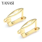 Медные серьги-крючки 1 пара, аксессуары для изготовления ювелирных изделий со сглаза золотого, серебряного, розового, золотого, черного цвета, ручная работа