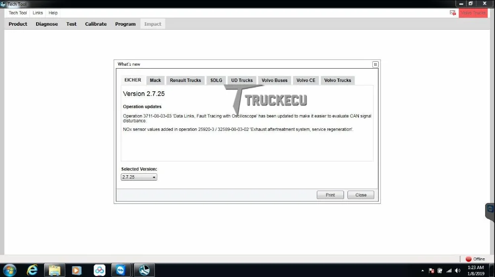 2,7 ptt dev2 разработчик модели Vocom 88890300 для Volvo грузовик Экскаватор диагностический комплект поддерживает FH FM серии EURO6 VOCOM диагностический
