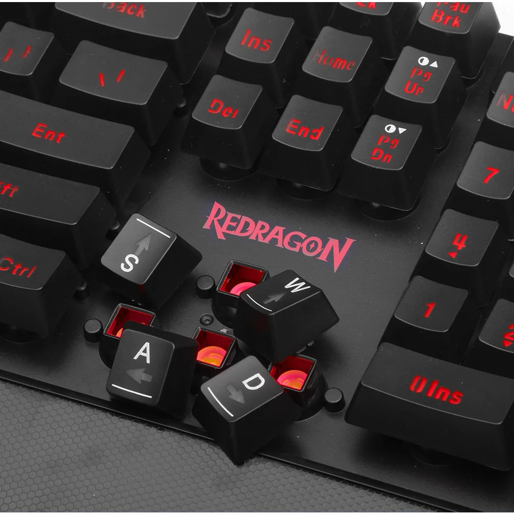 Игровая клавиатура и мышь Redragon YAKSA &amp NEMEANLION S102 в сочетании с 110 клавишами 7-цветной