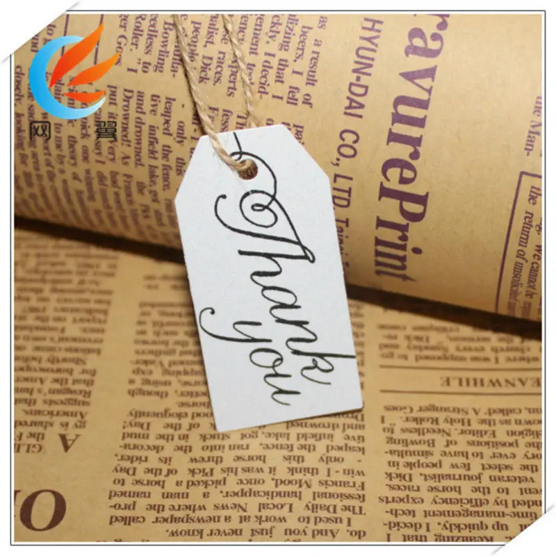 Galabeme 100 шт. ручной работы бирка крафт бумаги спасибо подарок тег label для