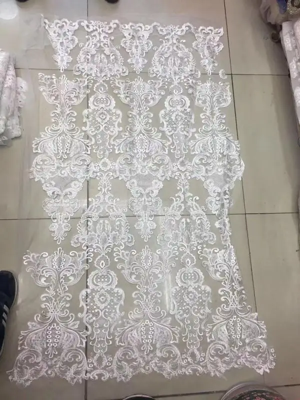 Нигерийские кружевные ткани в sequines платье материал блестка серебро блесток ткань Высокое качество Африканский блесток сетка ткань