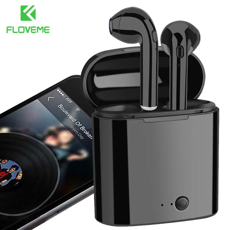 Беспроводные Bluetooth наушники FLOVEME I7S TWS HIFI беспроводные стерео с зарядным боксом