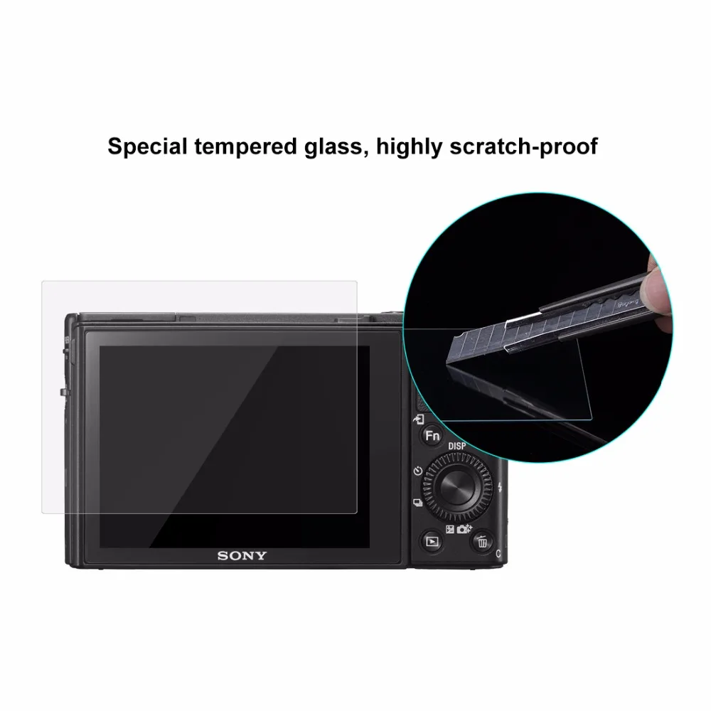 PULUZ 2.5D Curved Edge 9H Surface Hardness Tempered Glass Screen Protector for Sony RX100 A7M2 A7R A7R2 Camera | Электроника