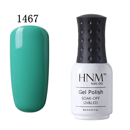 1467 HNM 8 мл УФ-гель для ногтей светодиодный светильник Гель-лак 58 цветов Гель-лак чистые цвета Полупостоянный Гель-лак для ногтей основа - Цвет: 1467