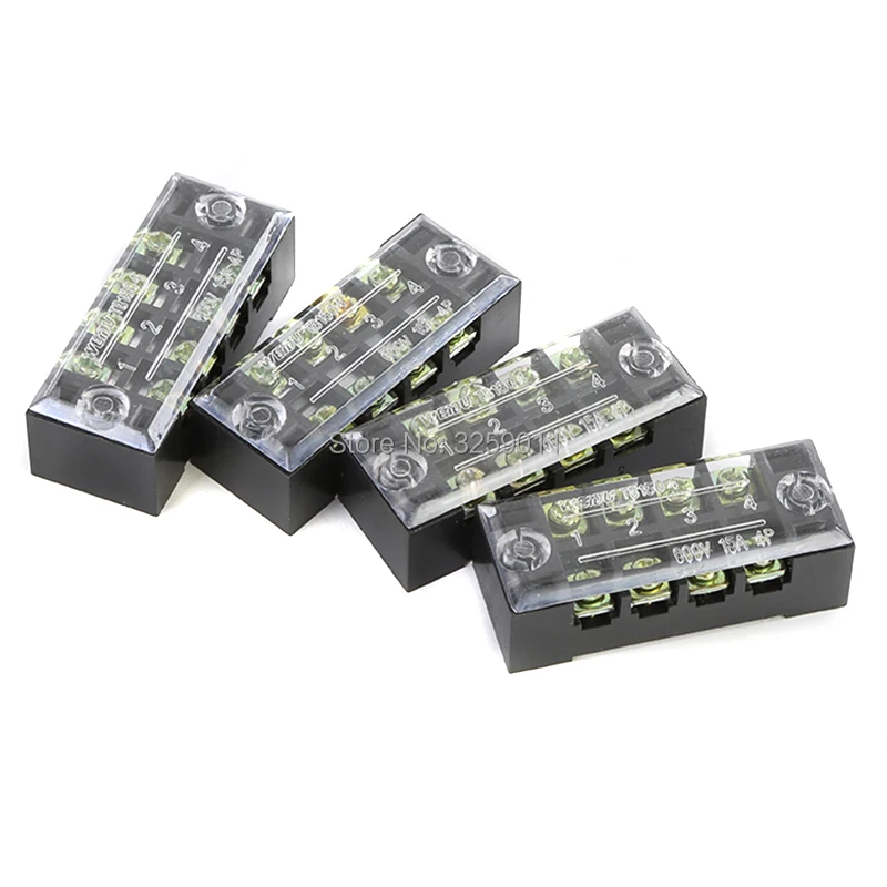 20 шт. TB-2504 Suyep 4 положения Двухрядные 600V 25A провод барьер блок Клемма полоса медь |