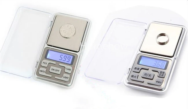 Цифровые Мини-весы с ЖК-дисплеем точные 4 единицы измерения 500 г/0 1 г на английском