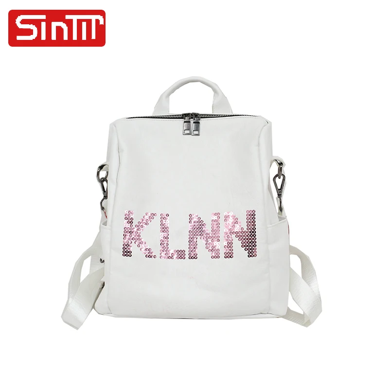 SINTIR Мода блестками Красочные Ремни женские рюкзак из искусственной кожи большой