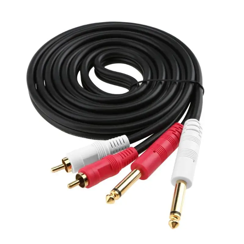 Двойной RCA 2x6 35 мм 1/4 ''подойдет как для повседневной носки так TS разъем Audiophile