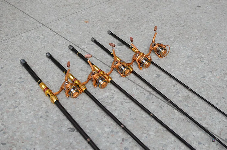 Short and portable best graphite travel fishing rods with reel 2.1-3.6M | Спорт и развлечения
