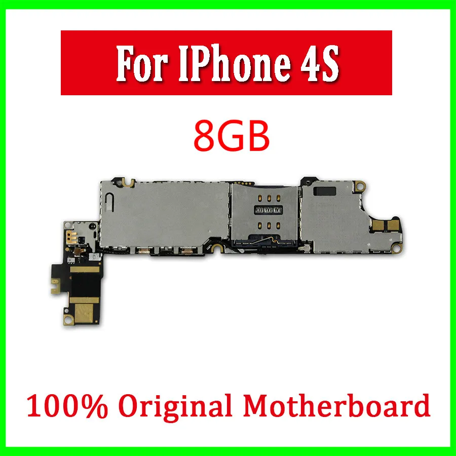 Оригинальная материнская плата для iphone 4s с полным чипом 100% разблокированная