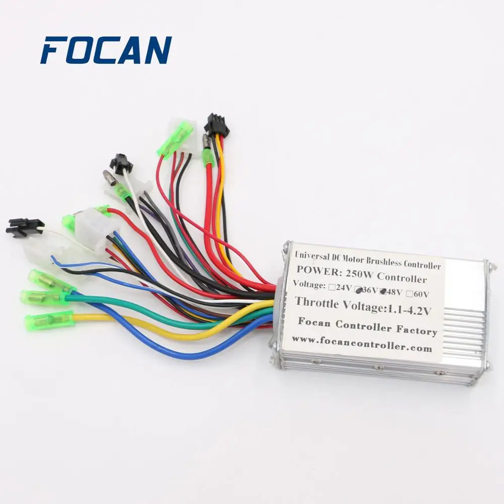 FOCAN DC 36 V 48 V 250 W Бесщеточный Регулятор скорости контроллер скутера E-bike избранный