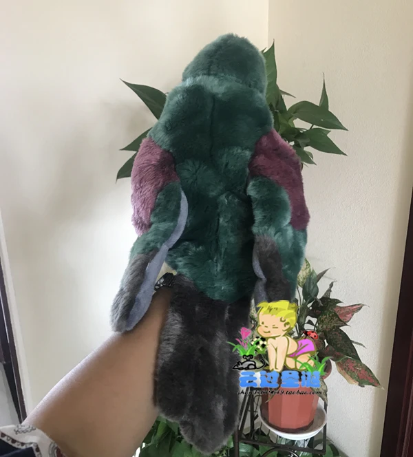 

High Quality Big Puppets Toy Simulation Plush Head Joint Oystercatcher Red-mouth Gull Doll Toys For Children Rare