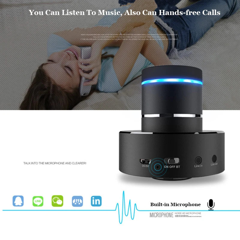 ADIN Металл 26 Вт Вибрация Bluetooth динамик NFC Сенсорный HIFI сабвуфер беспроводной динамик 360 стерео Супер Бас Звук громкий динамик