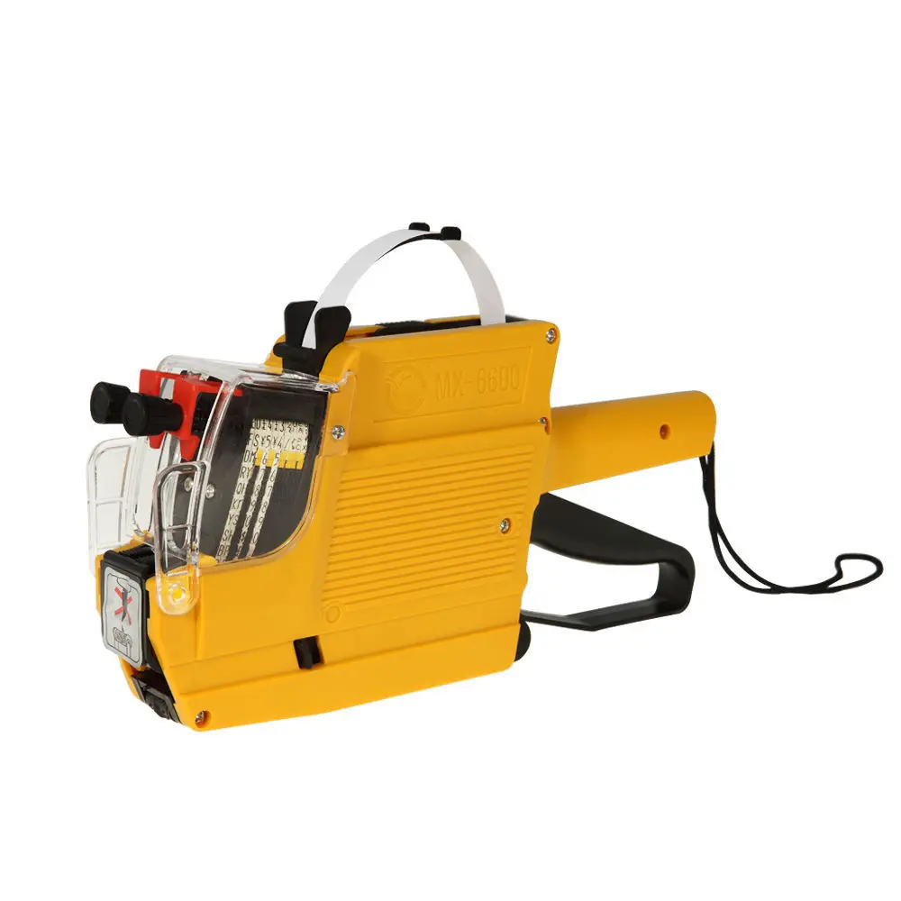 

[ Fly Eagle ] New Evironmental Protection MX-6600 10 Digits 2 Lines Price Tag Gun Labeler Yellow