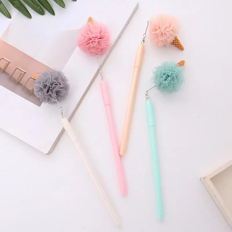 1 шт. гелевая ручка для мороженого 0 38 мм креативная Черная с подвеской в виде