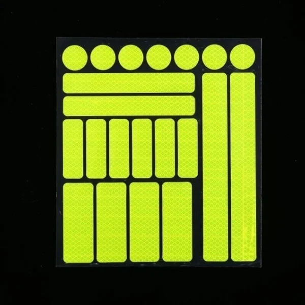 yellow Светоотражающая наклейка для колясок, велосипедных шлемов и многого другого - Цвет: yellow
