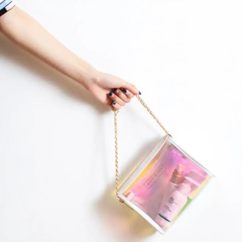 2019 модная Лазерная косметичка новая многофункциональная Водонепроницаемая