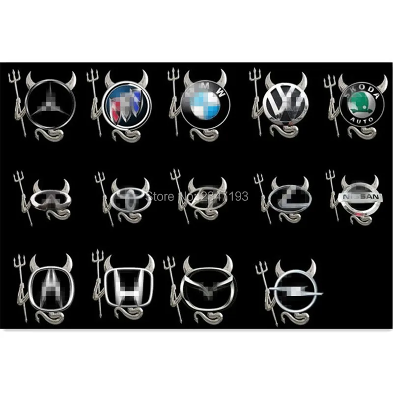 Автомобильная наклейка демон автомобильная эмблема логотип бумажные наклейки