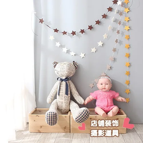 carlorful Non-woven bilayer stars bulb shape ornaments birthday party decoration wedding children room decorative | Дом и сад