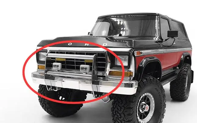 T4 TRX4 FORD Бронко металлический ковбойский бампер светодиодный Ной лампой фары для