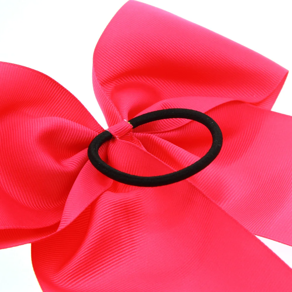 

7 inch Jumbo Cheer Hair Bows With Ponytail Holder Elastic Band Hair Ties for Cheerleading Girls Teens Women Hair Accessories
