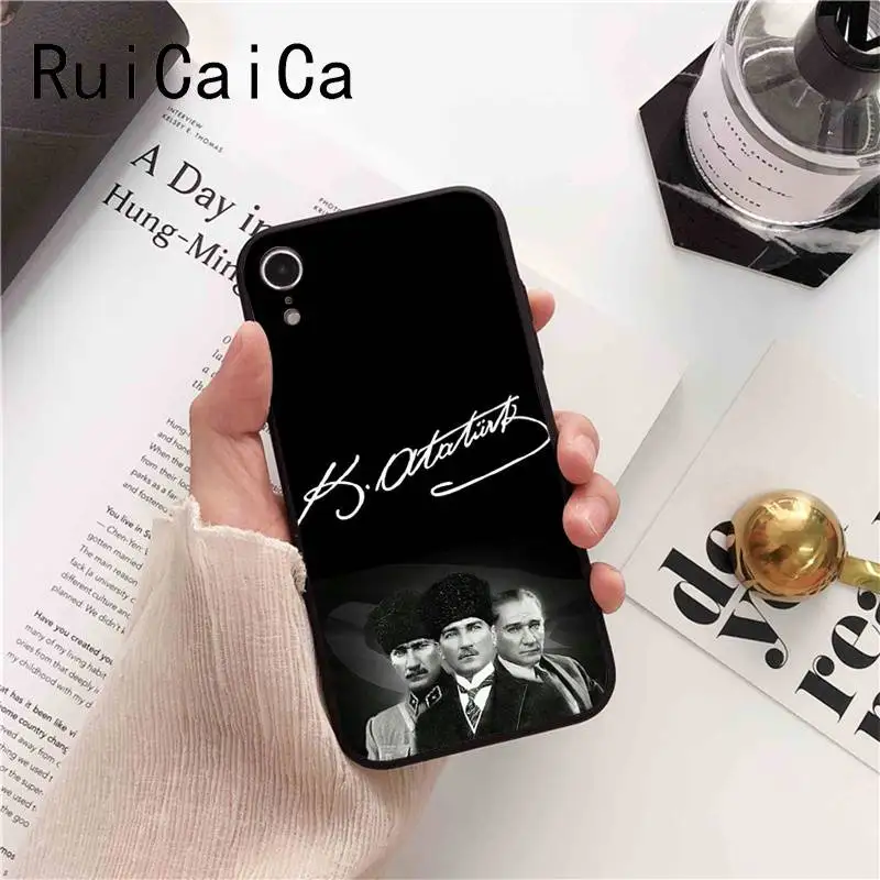 Ruicaica Турция Mustafa kemale Ataturk Мягкий Силиконовый ТПУ чехол для телефона iPhone 5 5Sx 6 7 plus 8