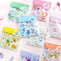 japanese decoration stickers journal cute diary flower stickers diy scrapbooking flakes children stationery school supplies new