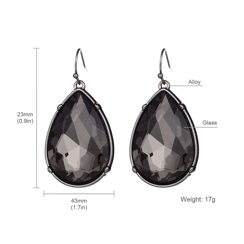Pendientes женские серьги Серебро Черное золото висячие серьги для женщин Brincos bijoux женские ювелирные изделия N35