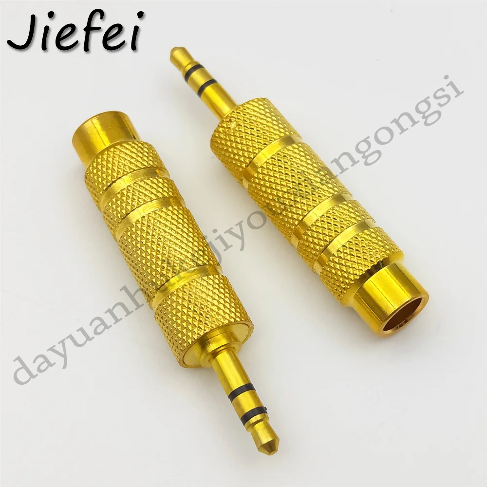 

30PCS gold 1/8 " 3.5 mm Stereo Male Jack Plug to 1/4" 6.3 mm TRS Converter Audio Adapter Microphone Connector
