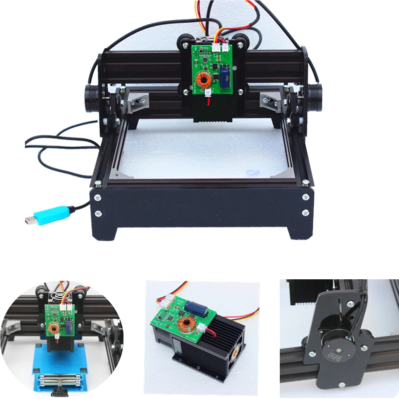 Лазерная гравировальная машина 12 Вт мощный лазерный гравер маркировочная для