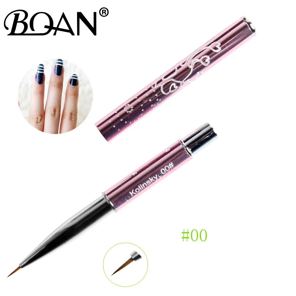 BQAN 0000#000#00#0#1 шт. розничная чистый из соболиного волоса кисть для ногтей кисть для подводки Краски кисточки Колонок 4/5/7/10 мм