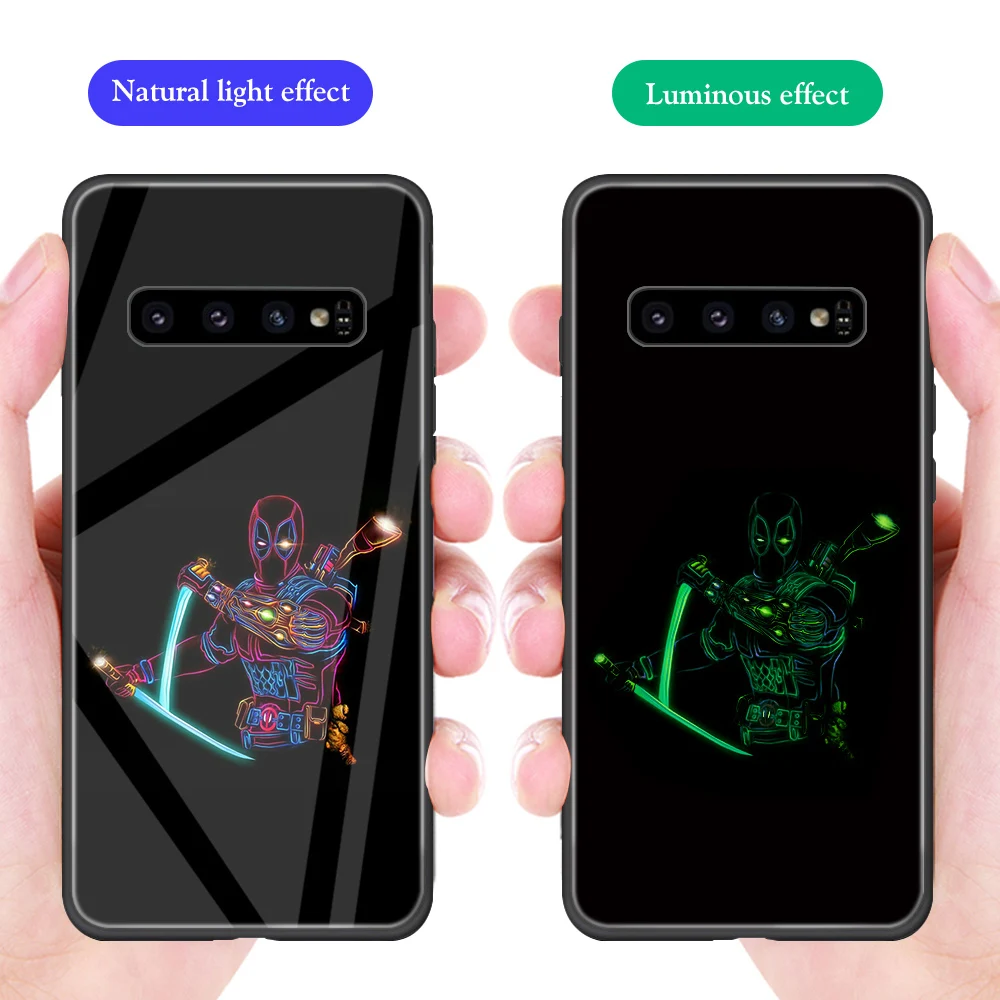 Ciciber для samsung Galaxy S10e S10 S9 S8 Plus S10+ S9+ S8+ чехлы для телефонов из закаленного стекла для samsung Note 9 8 крышка Марвел Тор - Цвет: 4