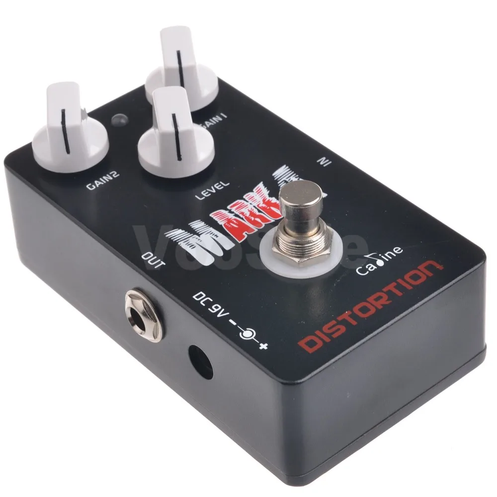 Черный Caline CP-16 Mr Mark Distortion гитарный эффект педали Caline CP16 с истинными БАЙПАСНЫЕ педали гитарные аксессуары гитарные педали - Цвет: Черный