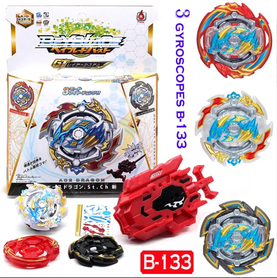 Новый Beyblade Burst Starter Зенона Excalibur B 139 133 131 129 128 127 с пусковым устройством и розничной