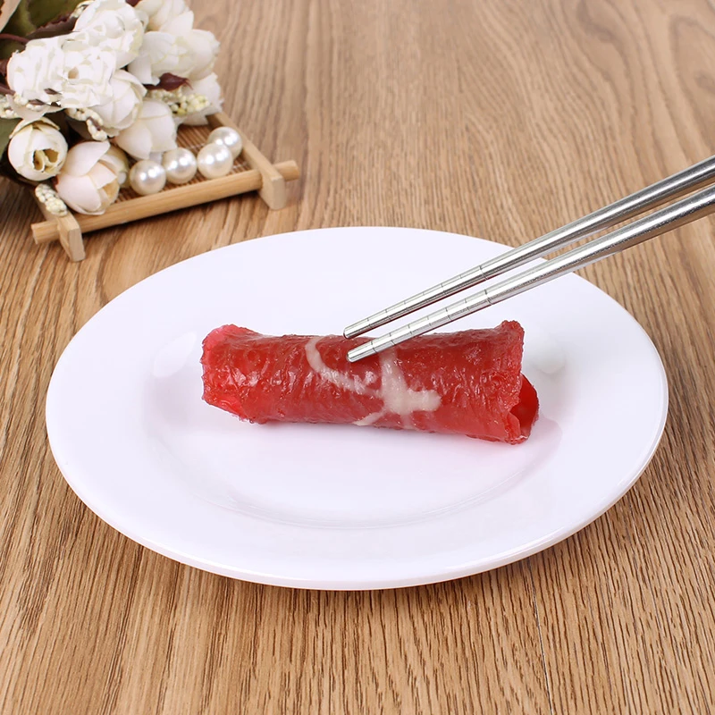 CTREE 2 Pairs Food Sticks Stainless Steel Chopsticks Engraving High Quality Anti-Scalding Reusable Tableware C801 | Дом и сад