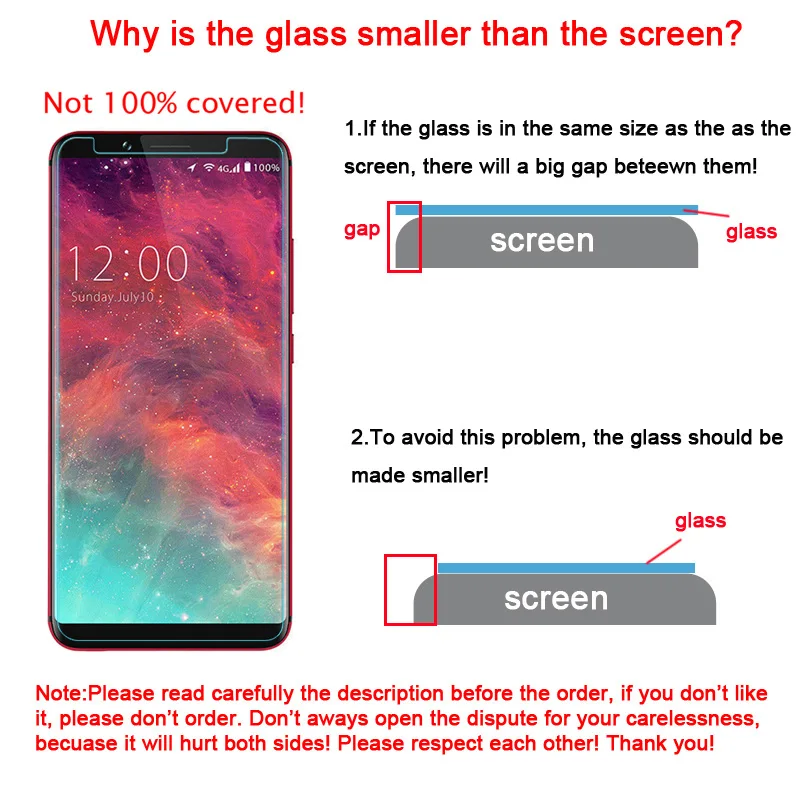6 0 дюймовое закаленное стекло UMIDIGI S2 Pro 100% оригинальная Премиум 9H 2.5D Защитная