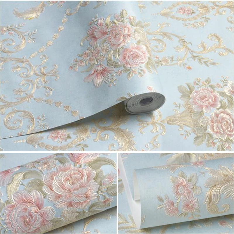 

Wallpapers Youman 3D Self Adhesive F Bedroom Nature Wallpapers papel de parede Self Adhesive Non-woven Wallpaper Pink,Beige