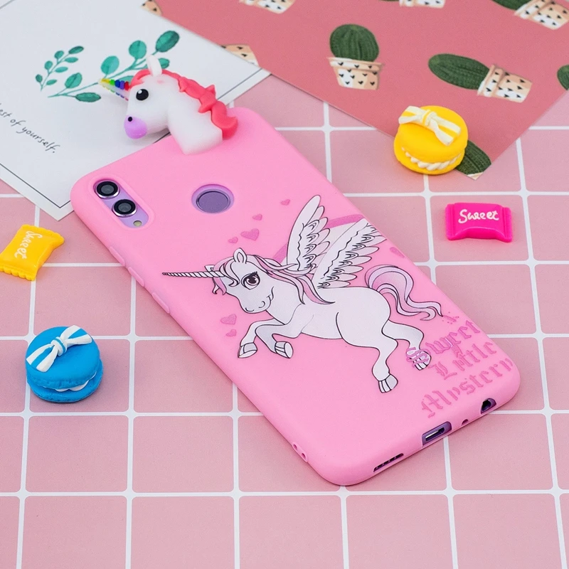 Для Coque Huawei Honor 8X чехол 3D мультяшный Кот панда Мягкий Силиконовый ТПУ задняя