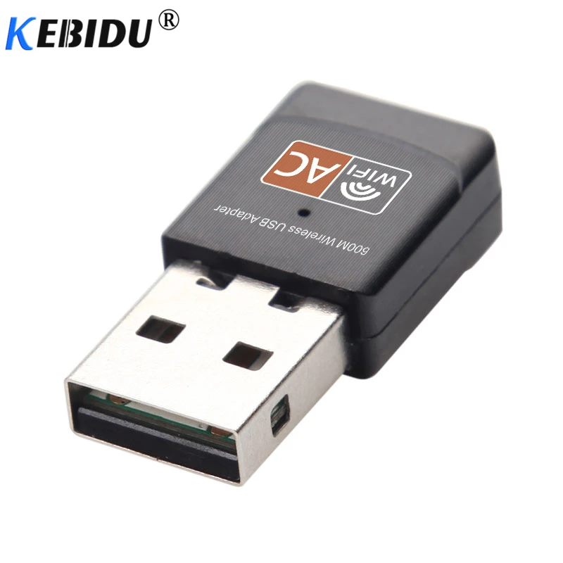 kebidu Wireless 600Mbps USB wifi Adapter Network Card 2.4GHz 5GHz WiFi Antenna PC Computer Receiver Dual Band 802.11b/n/g/ac | Компьютеры